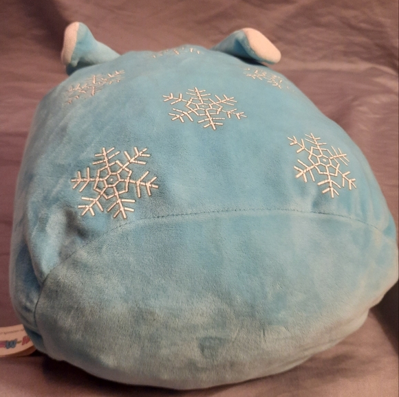 Moosh-Moosh / Blue Pup Pillow with Snowflakes! - Picture 3 of 7
